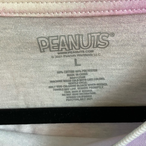 Girl’s Peanuts Gang Tie Dye Graphic Long Sleeve Tee - NWT - Picture 4 of 6